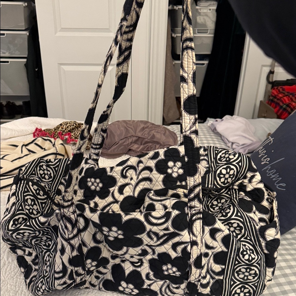 Vera Bradley Floral Black and White Women's Bag